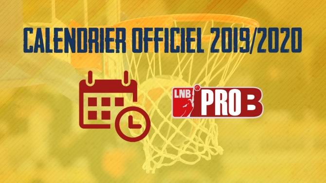 CALENDRIER PRO B 2019/2020