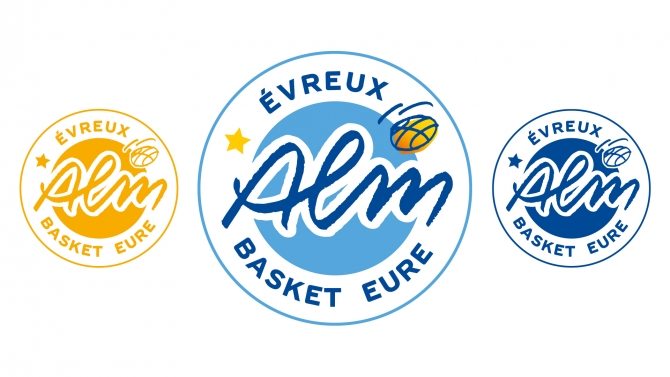 Nouveau Logo ALM EVREUX BASKET EURE