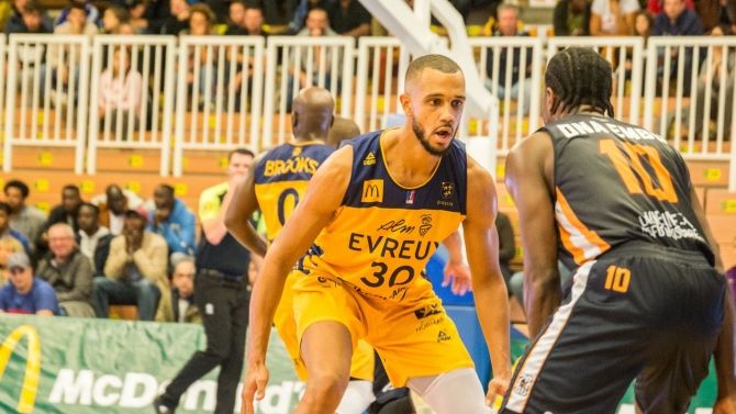 PRO B J9 : EVREUX 90 - 86 FOS