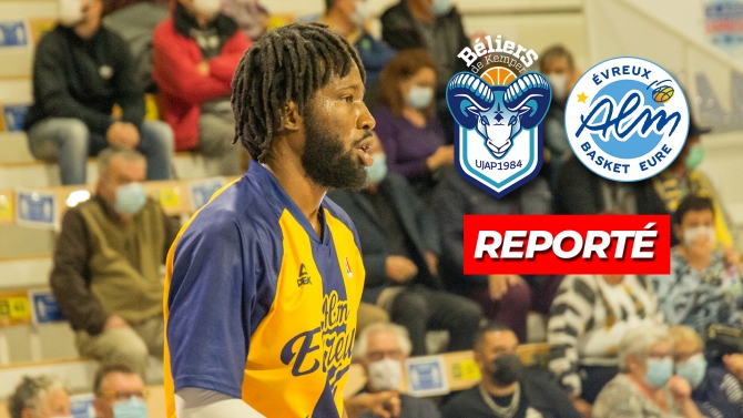 PRO B J3 : REPORT DU MATCH A QUIMPER