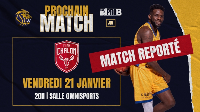 REPORT DU MATCH FACE A CHALON