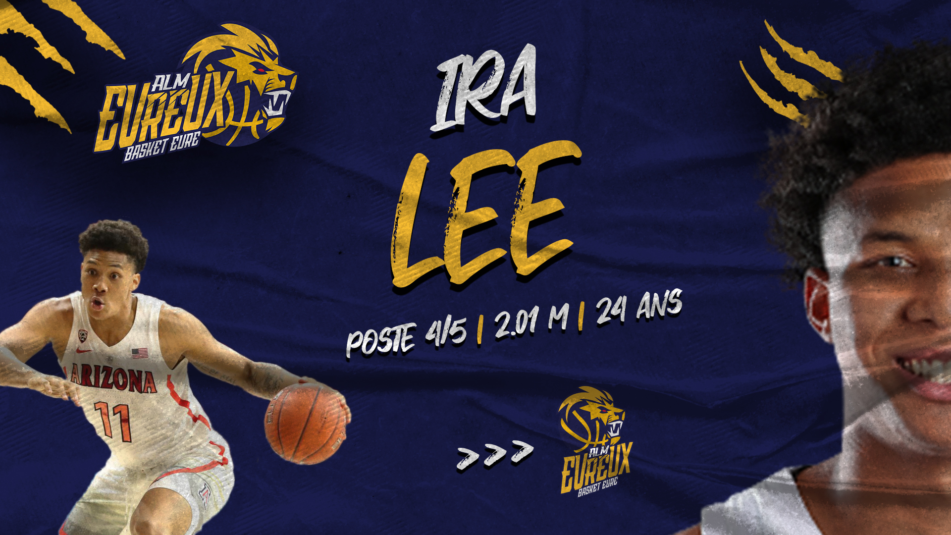 ALM Evreux Basket Eure | Pro B | Actualités | IRA LEE REJOINT L'ALM !